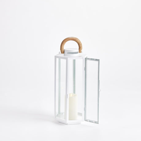 Napa White/Natural DOCKSIDE OUTDOOR LANTERN SMALL