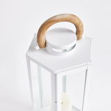 Napa White/Natural DOCKSIDE OUTDOOR LANTERN SMALL