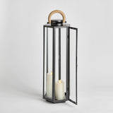Napa Black/Natural DOCKSIDE OUTDOOR LANTERN LARGE