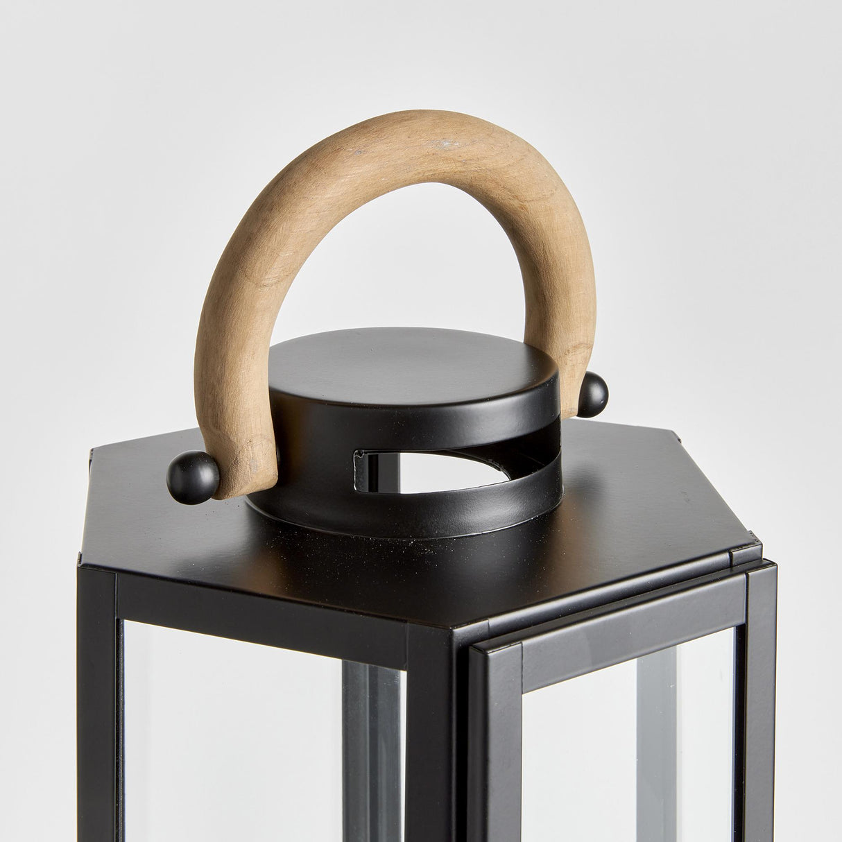 Napa Black/Natural DOCKSIDE OUTDOOR LANTERN LARGE