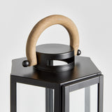 Napa Black/Natural DOCKSIDE OUTDOOR LANTERN LARGE