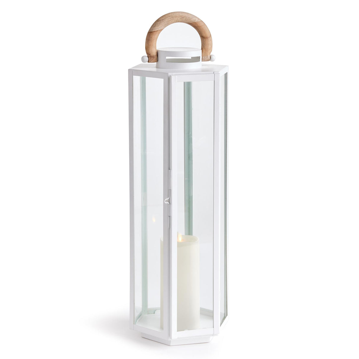 Napa White/Natural DOCKSIDE OUTDOOR LANTERN LARGE