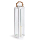 Napa White/Natural DOCKSIDE OUTDOOR LANTERN LARGE