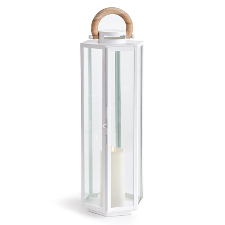 Napa White/Natural DOCKSIDE OUTDOOR LANTERN LARGE