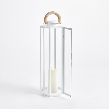 Napa White/Natural DOCKSIDE OUTDOOR LANTERN LARGE