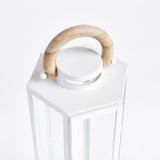 Napa White/Natural DOCKSIDE OUTDOOR LANTERN LARGE