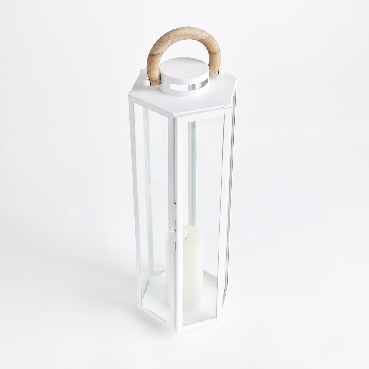 Napa White/Natural DOCKSIDE OUTDOOR LANTERN LARGE