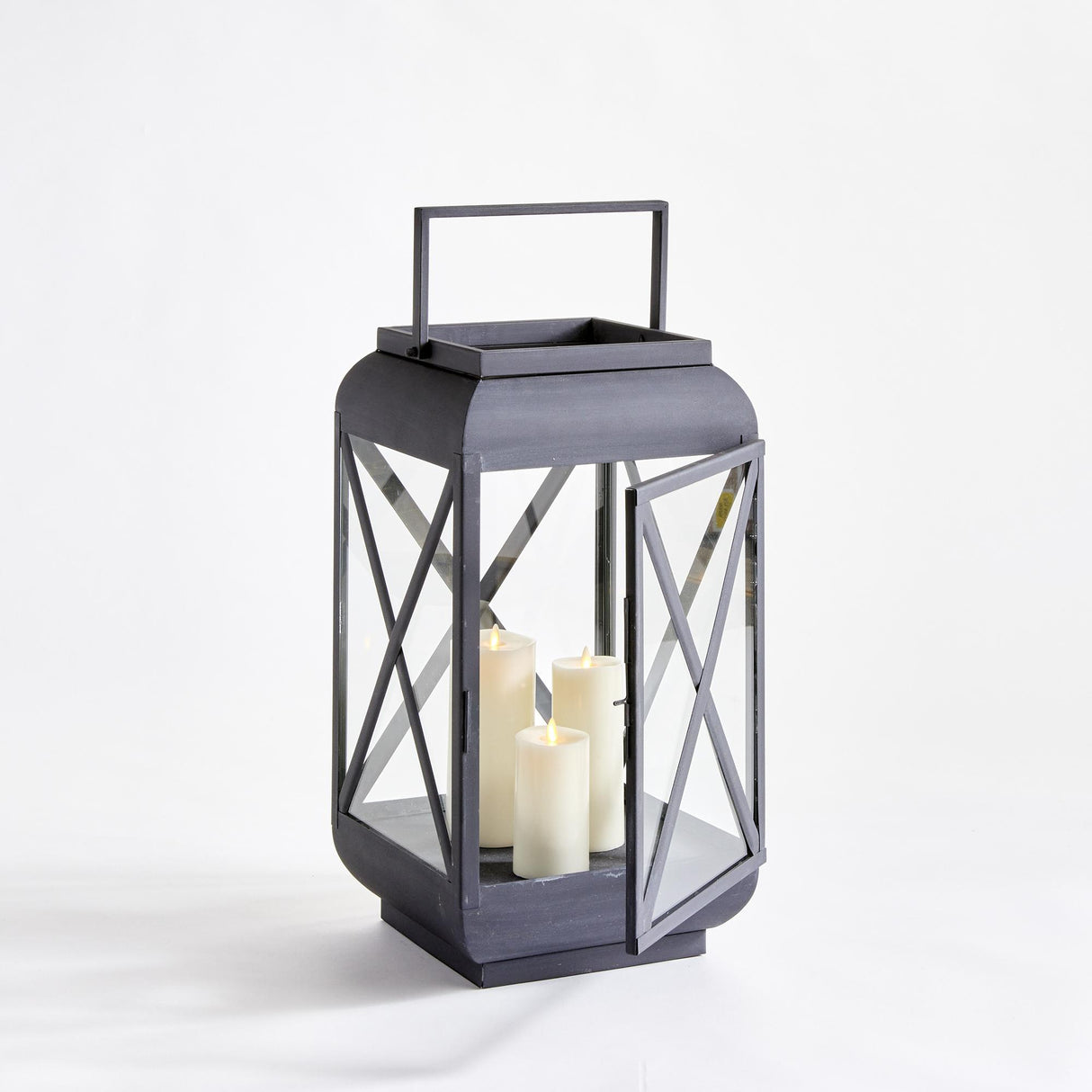 Napa Aged Zinc TERRAZZA OUTDOOR LANTERN MEDIUM