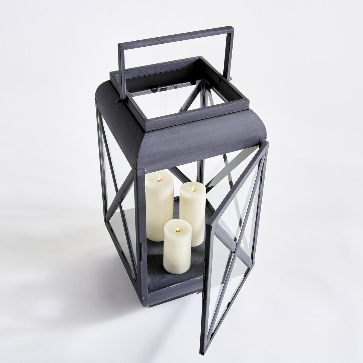 Napa Aged Zinc TERRAZZA OUTDOOR LANTERN MEDIUM
