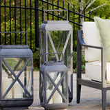 Napa Aged Zinc TERRAZZA OUTDOOR LANTERN LARGE