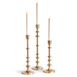 Napa Gold ABACUS TAPER HOLDERS, SET OF 3