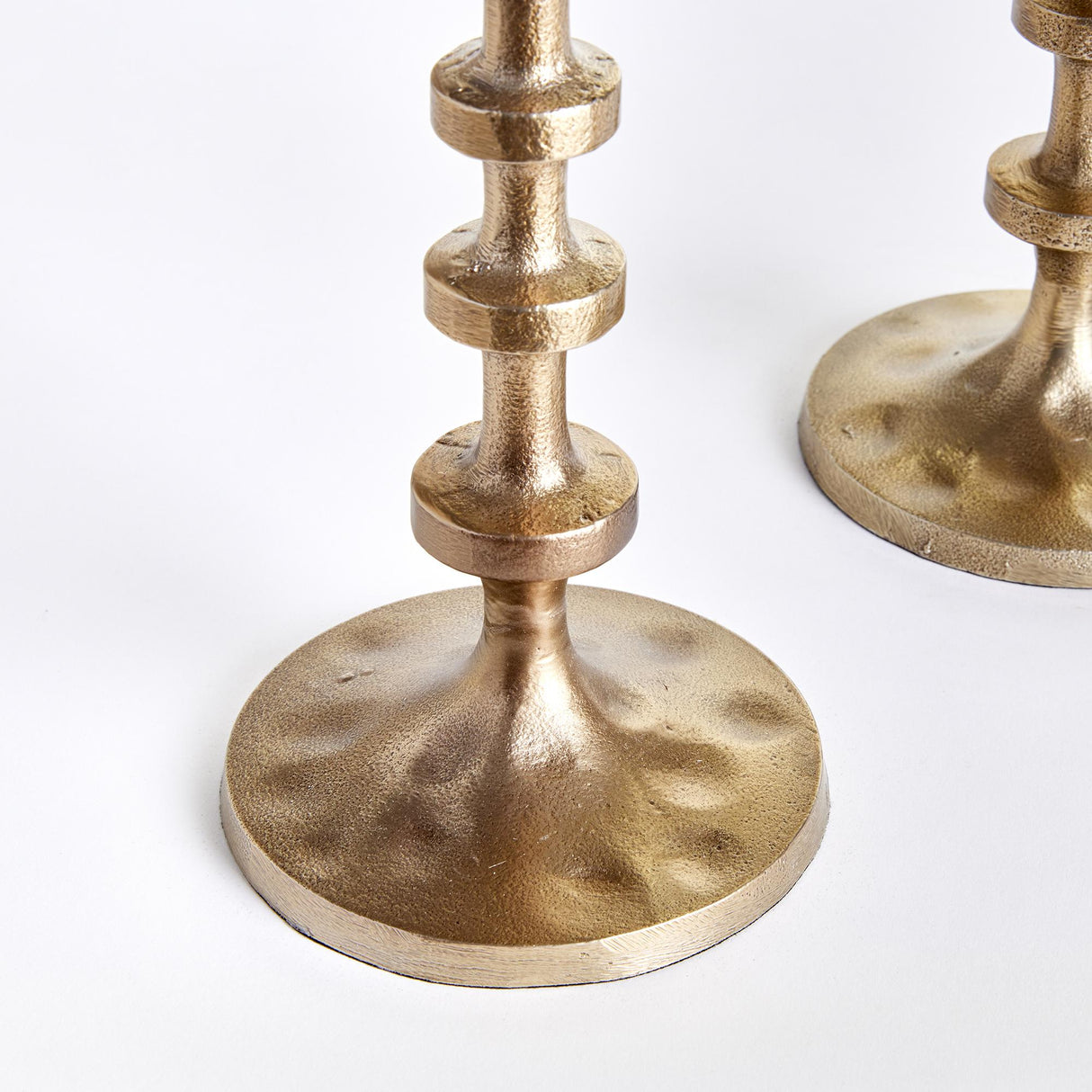 Napa Gold ABACUS TAPER HOLDERS, SET OF 3