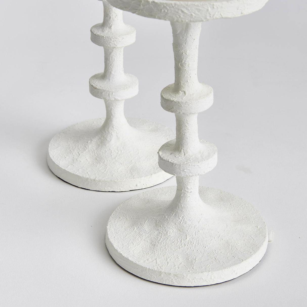 Napa White ABACUS PETITE CANDLE STANDS, SET OF 2