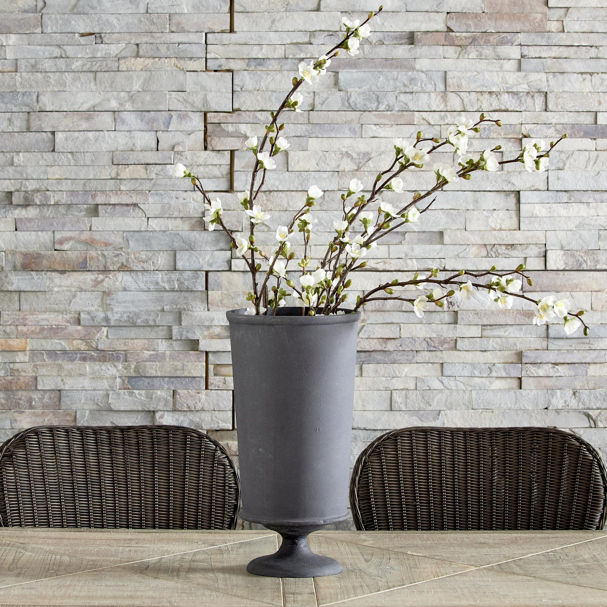 Napa Aged Zinc TERRAZZA VASE LARGE