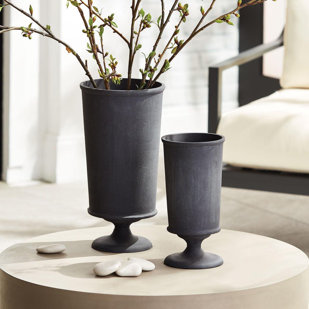 Napa Aged Zinc TERRAZZA VASE LARGE