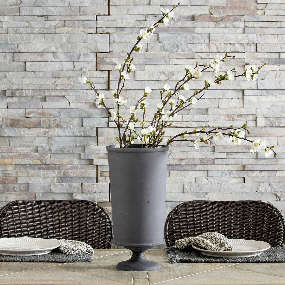 Napa Aged Zinc TERRAZZA VASE LARGE