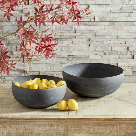 Napa Aged Zinc TERRAZZA DECORATIVE BOWLS, SET OF 2