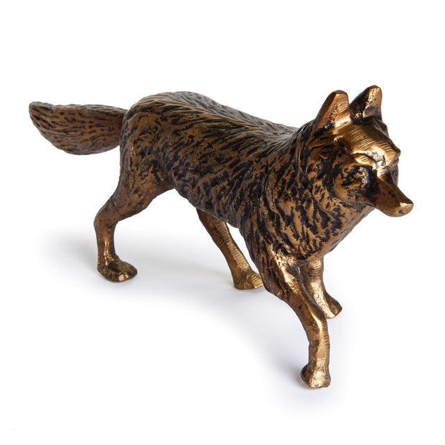 Napa Antique Brass SLY FOX SCULPTURE