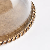 Napa Antique Gold BRAIDEN TRAY WITH CLOCHE SMALL