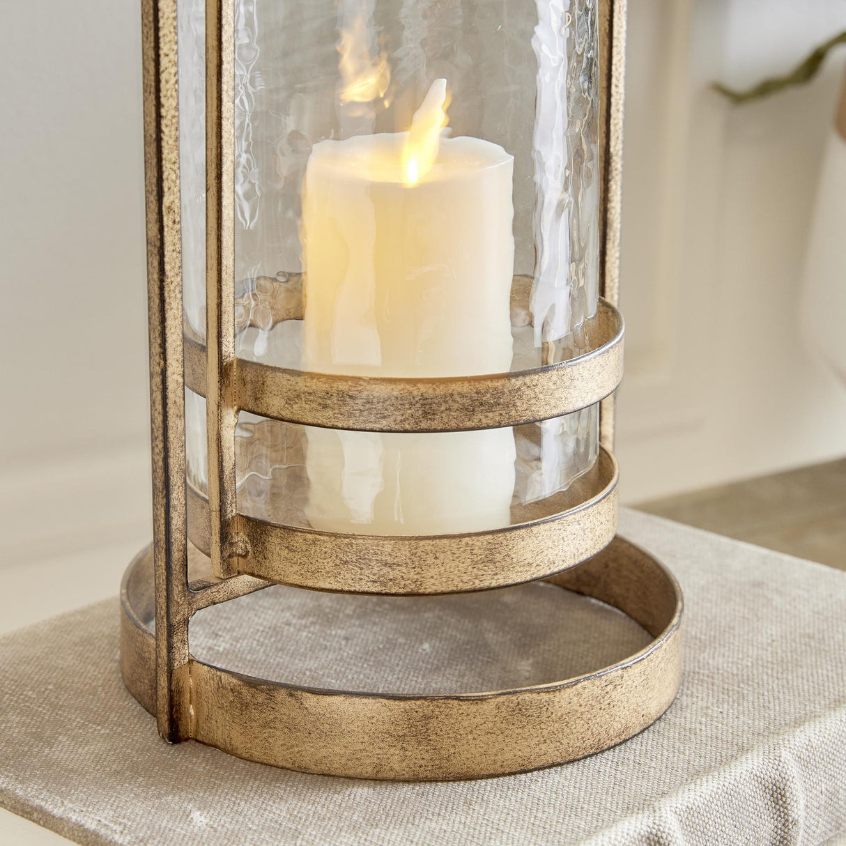 Napa Antique Gold/Hammered Glass AMARA HURRICANE SMALL