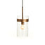 Napa Antique Gold/Hammered Glass TREY PENDANT