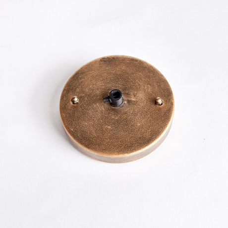 Napa Antique Gold/Hammered Glass TREY PENDANT