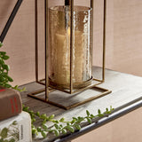 Napa Antique Gold/Hammered Luster Glass WESLEY HURRICANE LARGE
