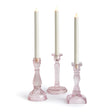 Napa Pink ESTELLA TAPER HOLDERS LARGE, SET OF 3