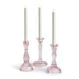 Napa Pink ESTELLA TAPER HOLDERS LARGE, SET OF 3