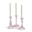 Napa Pink ESTELLA TAPER HOLDERS LARGE, SET OF 3