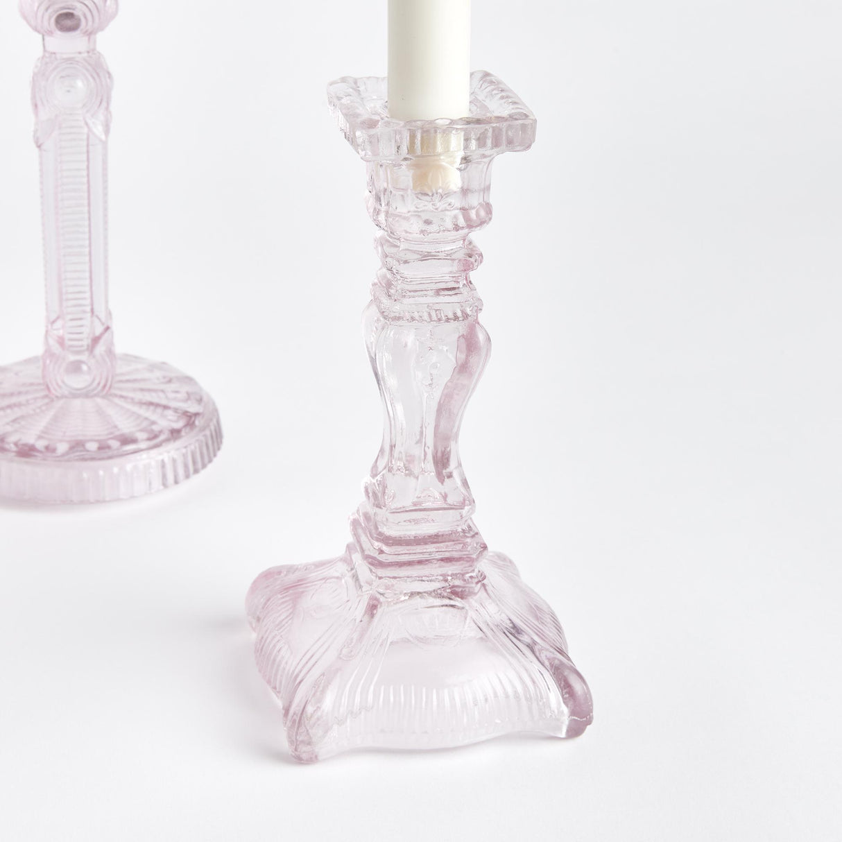 Napa Pink ESTELLA TAPER HOLDERS LARGE, SET OF 3