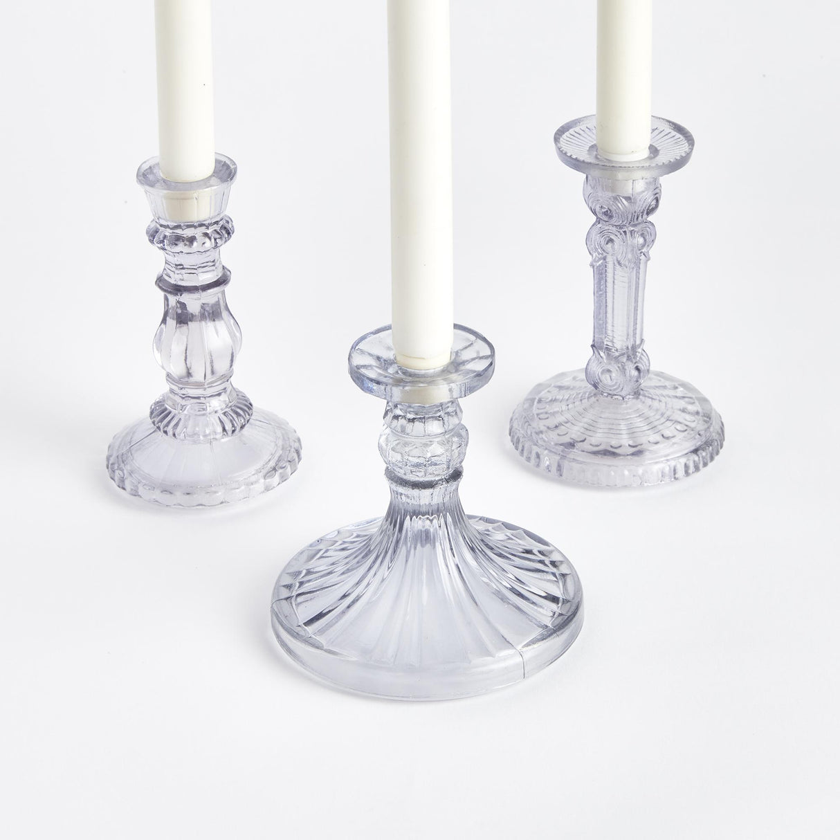 Napa Gray ESTELLA TAPER HOLDERS SMALL, SET OF 3