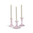 Napa Pink ESTELLA TAPER HOLDERS SMALL, SET OF 3