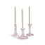 Napa Pink ESTELLA TAPER HOLDERS SMALL, SET OF 3