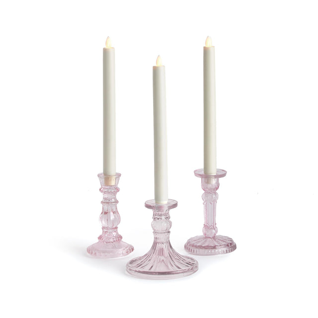 Napa Pink ESTELLA TAPER HOLDERS SMALL, SET OF 3