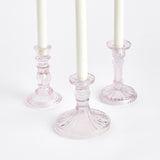 Napa Pink ESTELLA TAPER HOLDERS SMALL, SET OF 3
