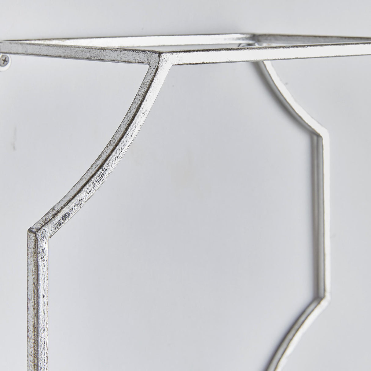 Napa Antique Silver/Mirrored Glass HUDSON MIRRORED WALL SHELVES, SET OF 3