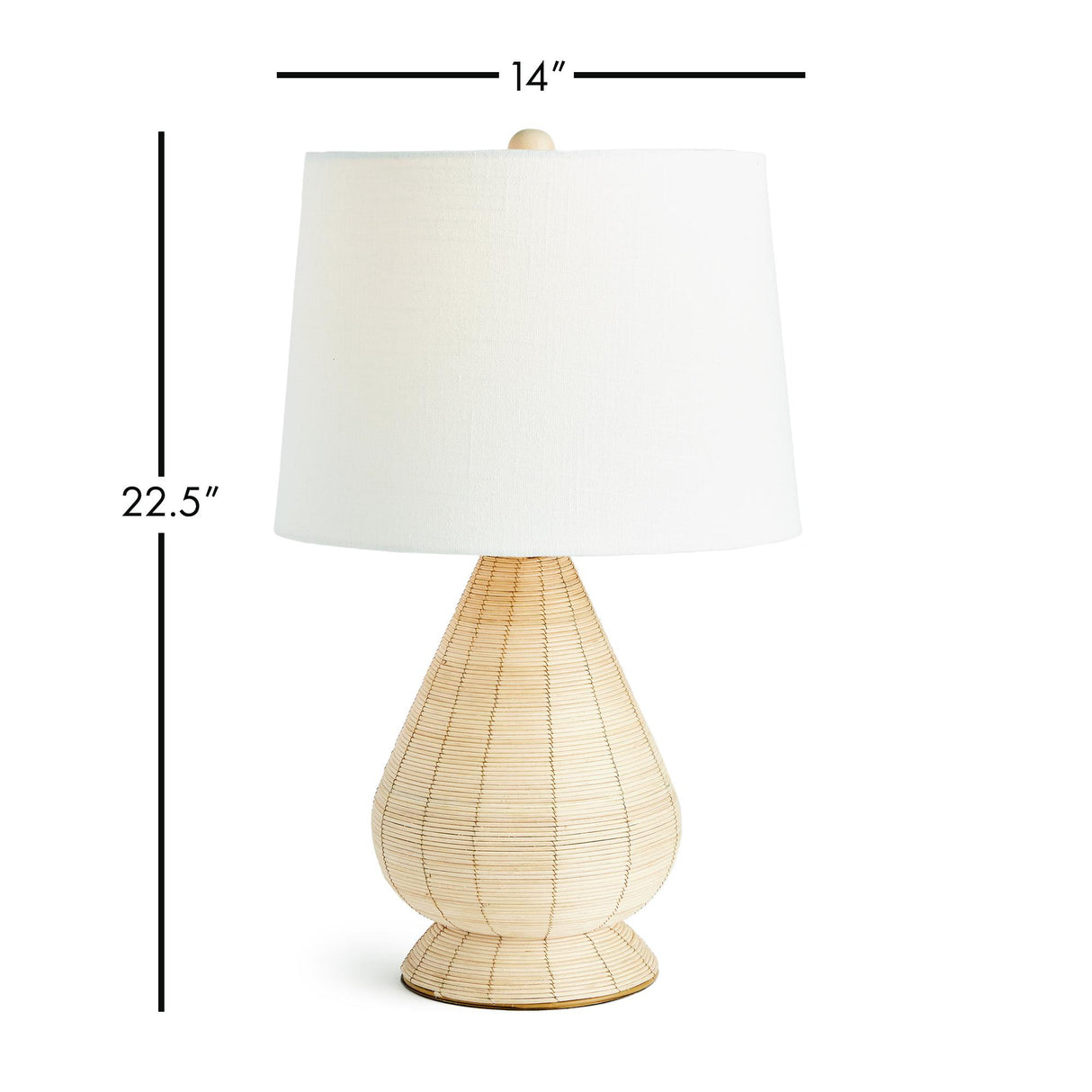 Napa Whitewash MAYE TEARDROP LAMP