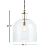 Napa Clear/Brass BELLE GRANDE PENDANT