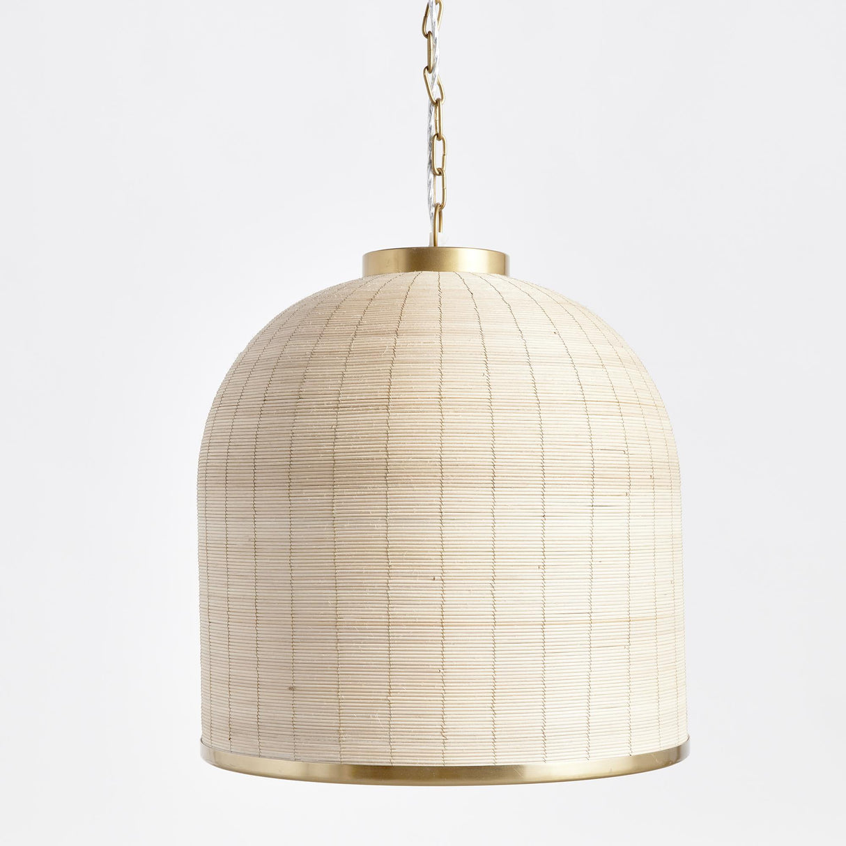 Napa Whitewash/Brass MAYE DOME PENDANT