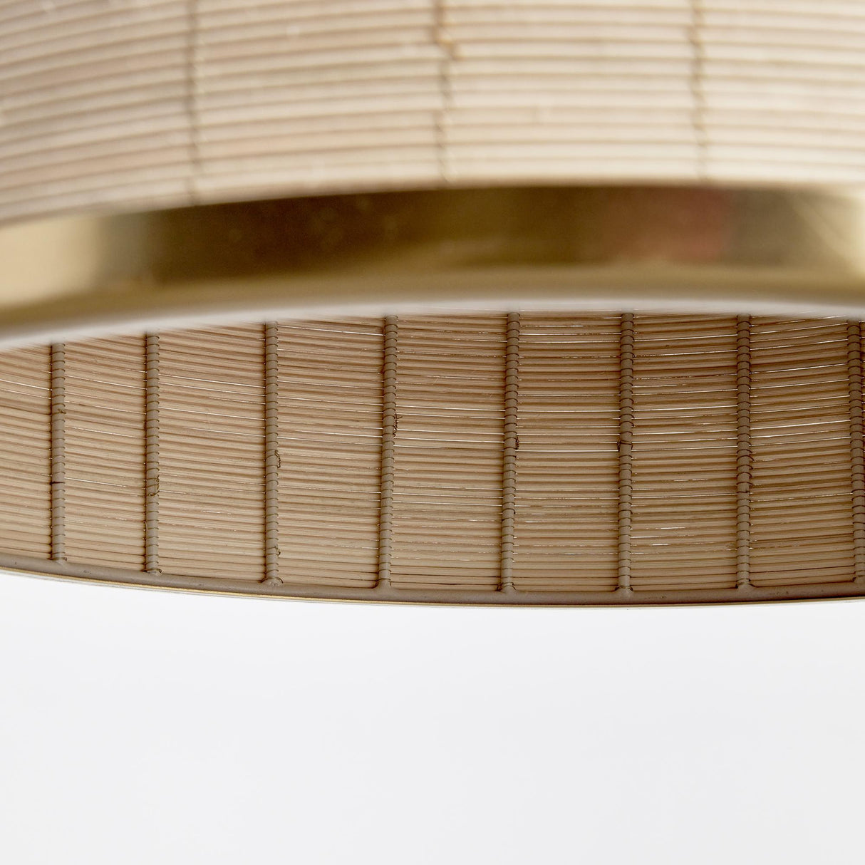 Napa Whitewash/Brass MAYE DOME PENDANT