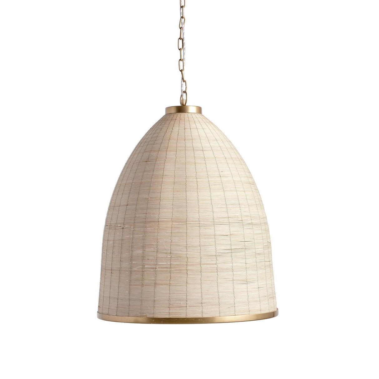 Napa Whitewash/Brass MAYE BELL PENDANT