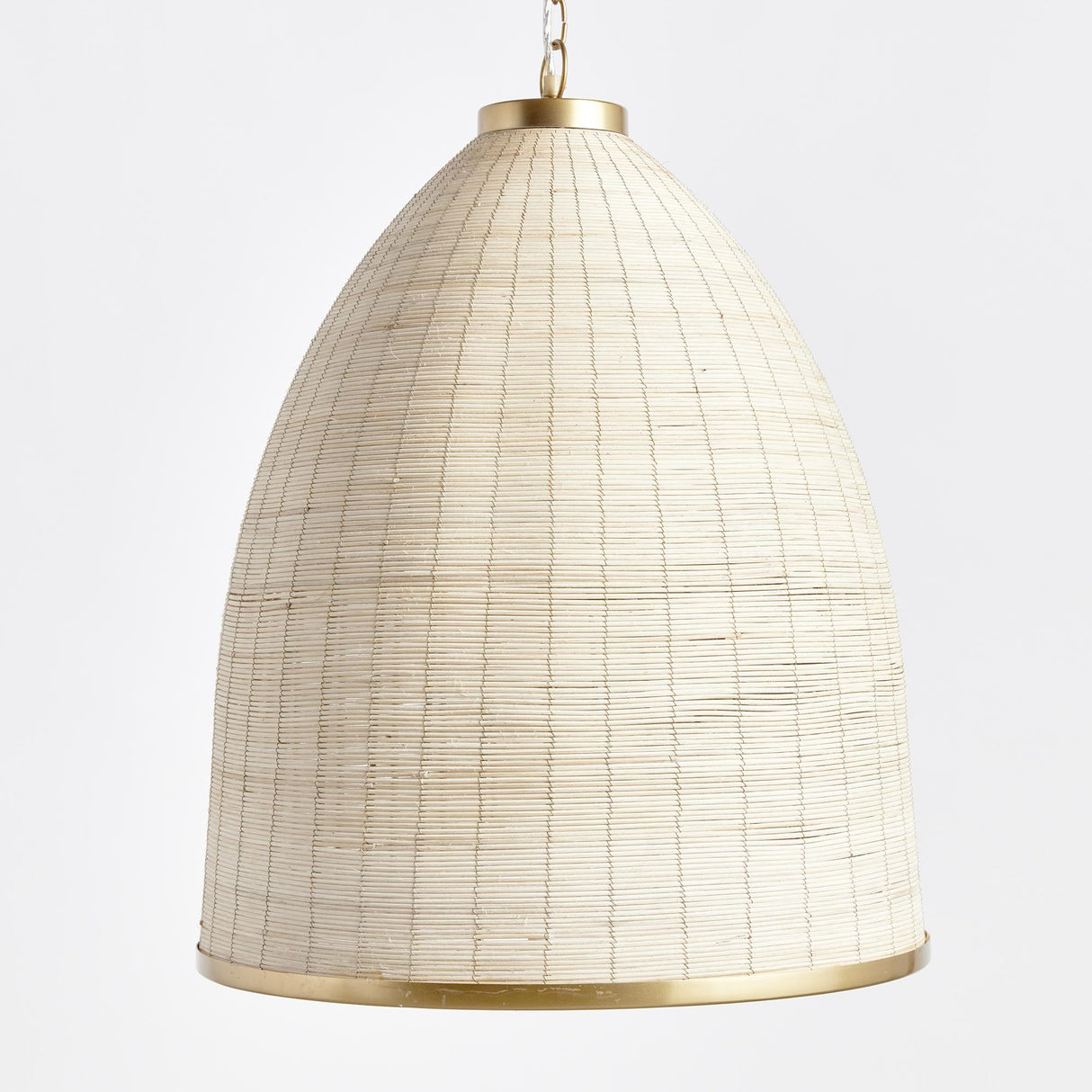 Napa Whitewash/Brass MAYE BELL PENDANT