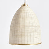 Napa Whitewash/Brass MAYE BELL PENDANT