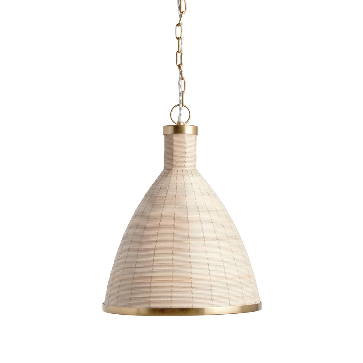 Napa Whitewash/Brass MAYE PETITE BELL PENDANT