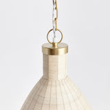 Napa Whitewash/Brass MAYE PETITE BELL PENDANT