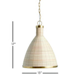 Napa Whitewash/Brass MAYE PETITE BELL PENDANT