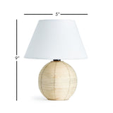 Napa Whitewash MAYE SPHERE MINI LAMP