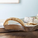 Napa Silver/Natural HELENA DECORATIVE LONG TRAYS, SET OF 2
