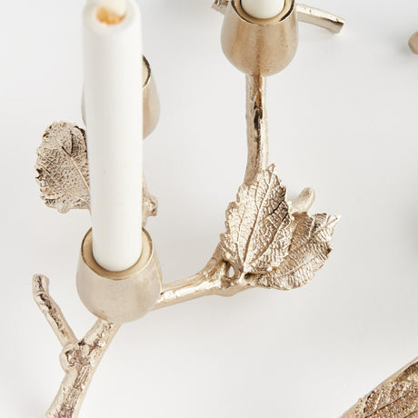 Napa Champagne Gold PARNA TAPER HOLDERS, SET OF 3